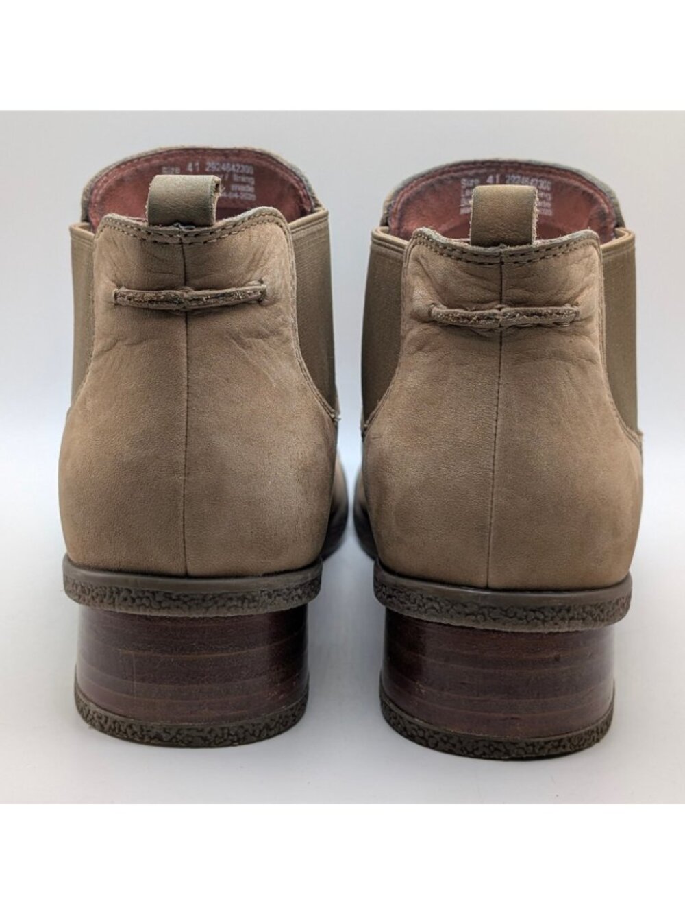 Dansko Bea Ankle Boots Booties Women’s Size 41 US 10 Tan Beige Nubuck Leather - Picture 5 of 8